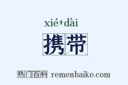 携带是什么意思的图片